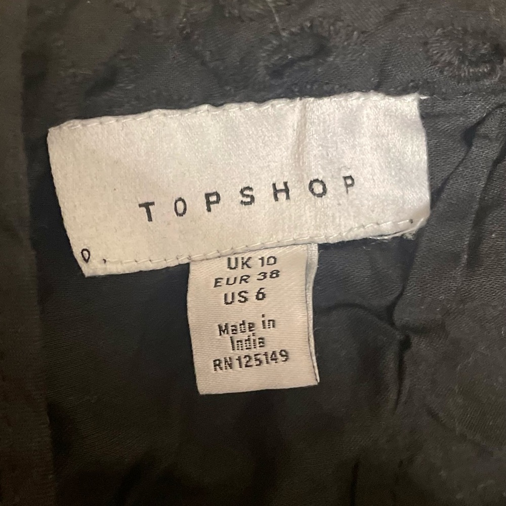 TOPSHOP Embroidered Ruffle Jumpsuit - Picture 13 of 13